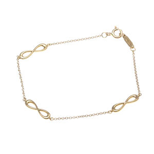 TIFFANY 18k Gold Charm Bracelet